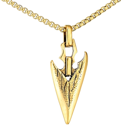 Retro Industrial Stainless Steel Arrowhead Pendant Only Without Chain Vintage Punk Gothic Fashion Jewelry For Men