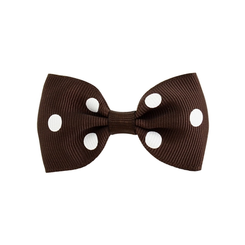 Grosgrain Ribbon Bow Hair Clips With Polka Dot Pattern Sweet Hair Accessories For Kids Baby Girls Daily Party Hairpin