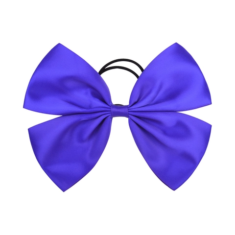 Grote Satijnen Strik Haarelastiekjes Voor Kinderen Meisjes Haaraccessoires Handgemaakt Polyester Lint Strik Elastische Haarbanden