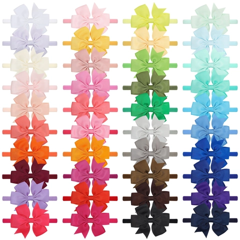 Fasce per Capelli Morandi per Neonati Fiocco in Nylon Senza Cuciture Altamente Elastiche per Neonati e Bambini Piccoli Accessori Fiocco