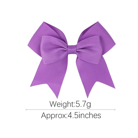 Handmade Grosgrain Ribbon Bow Hair Clips For Girls Boutique Candy Color Kids Large Hair Bows Sweet Girl Hair Accessories