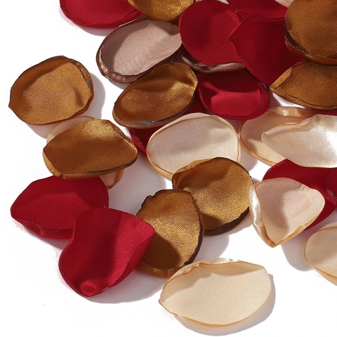 Artificial Satin Rose Petals For Wedding Decoration Romantic Party Supplies Flower Petals Craft DIY Decor Accessories