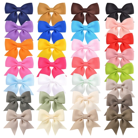 Children Grosgrain Ribbon Bow Hair Clip For Girls Handmade Fishtail Bow Knot Alligator Clip Cute Daily Hairpin Headwear