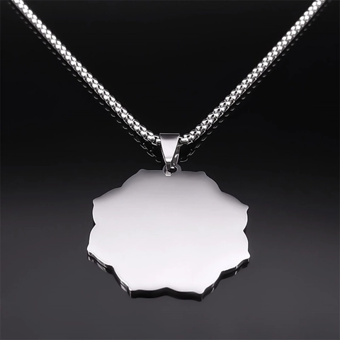 Vintage Stainless Steel Metatron's Cube Pendant Necklace For Men Women Hip Hop Sacred Geometry Box Chain Jewelry Gift