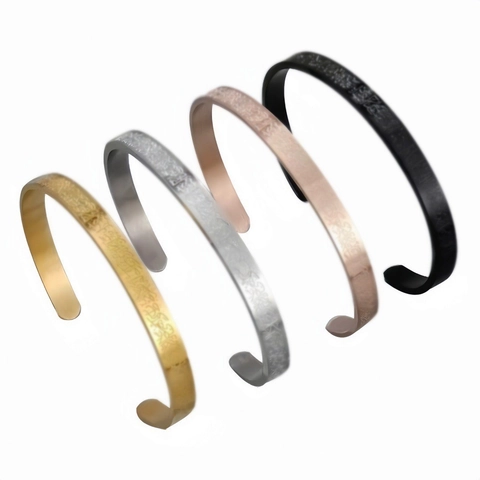 Arabic Ayat Al Kursi Scripture Cuff Bracelet Stainless Steel Open Bangle Engraved Scripture Religious Jewelry For Men Women