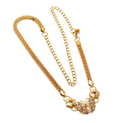 Catena da Vita in Metallo Oro a Farfalla in Lega con Strass Fiore Catena per il Corpo Regolabile Gioielli da Spiaggia per Donna