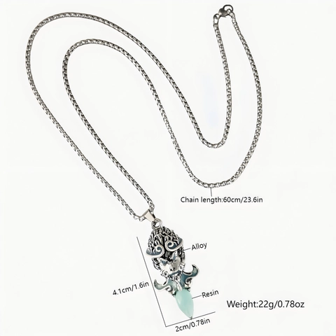 Vintage Leuchtende Mythische Affenmaske Anhänger Halskette Zinklegierung Gothic Nachtlicht Schmuck Für Damen Herren Täglich Dekor