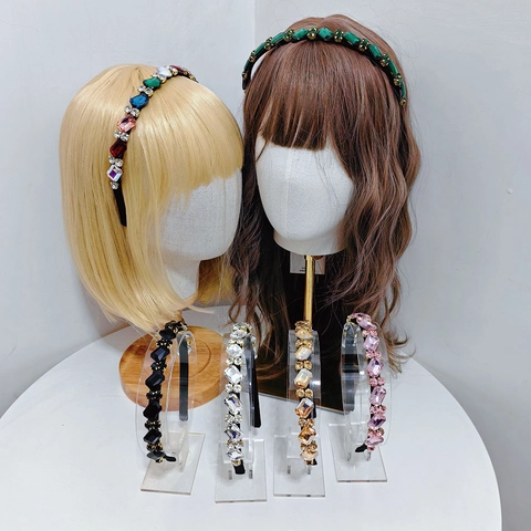 Cerchietto con Strass Sottile in Stile Coreano Elegante Cerchio per Capelli con Cristalli Colorati per Donna Accessori per Capelli