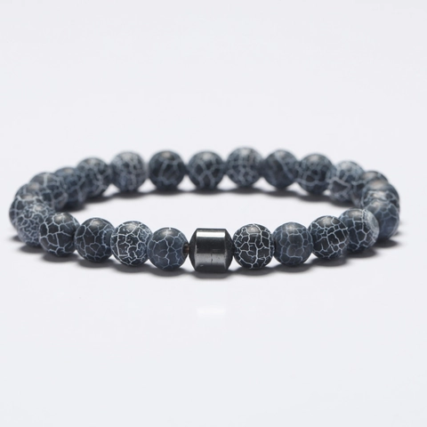 Natural Stone Beaded Bracelet For Men Women Tiger Eye Turquoise Lava Rock Elastic Healing Energy Bracelet Jewelry Gift