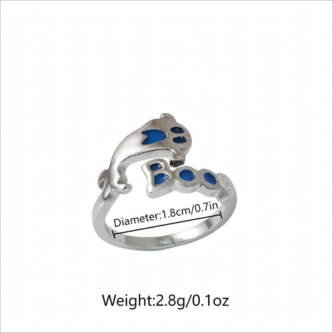 Halloween Luminous Open Ring For Women Men Funny Ghost Cat Paw Boo Pattern Zinc Alloy Glow In The Dark Adjustable Ring Party Jewelry