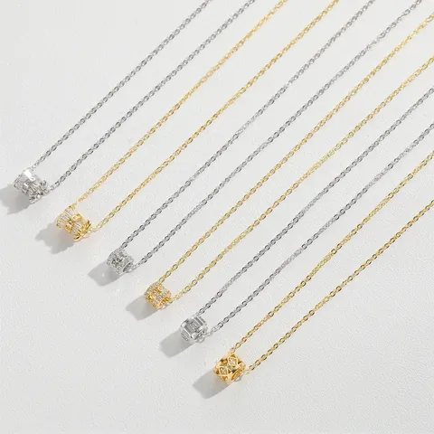 Collana con Pendente in Rame e Zirconia Minimalista per Donna Trendy Hip Hop Faccina Sorridente Cuore Catena Gioielli Moda