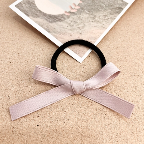 Damen Süße Band Schleife Haargummi Minimalistisch Hohe Elastizität Pferdeschwanz Halter Scrunchies Tägliche Mode Haarschmuck Für Mädchen
