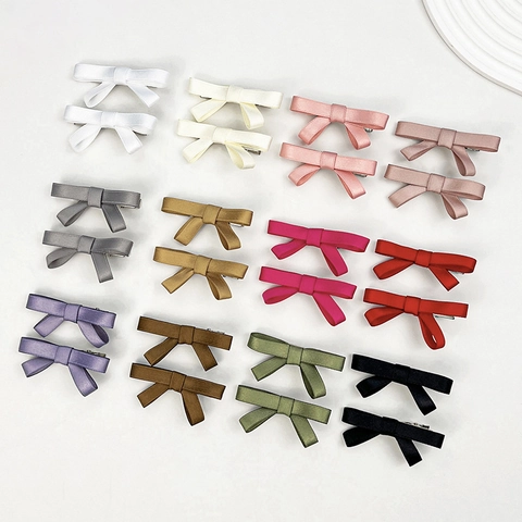 Eleganti Fermagli per Capelli con Fiocco in Nastro per Donna Fermagli Laterali a Fiocco Dolce Accessori per Capelli Quotidiani