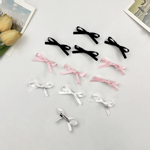 Süße Band Schleife Haarspange Handgefertigte Kleine Elegante Schleifen-Entenschnabel-Clip Barrettes Für Damen Mädchen Haarschmuck
