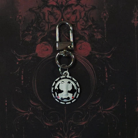 Portachiavi in Lega Gotica Faccia di Joker Smaltato Vintage Maschera Horror Ciondolo Borsa per Halloween Festa Gioielli Regalo