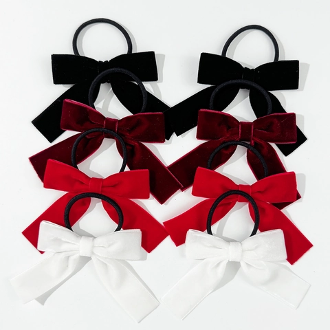 Dolci Elastici per Capelli con Fiocco in Velluto Minimalisti Elastici per Capelli per Donne Ragazze Accessori Quotidiani