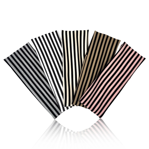 Fascia per Capelli Sportiva a Righe per Donna e Uomo Elastica Yoga Fitness Fascia in Maglia Retro Accessori per Capelli