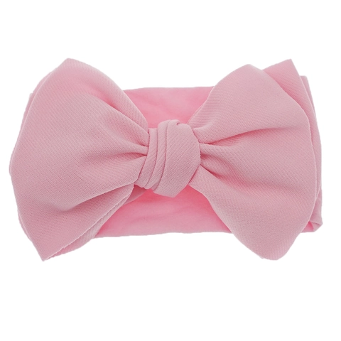Simple Solid Color Large Bow Baby Headband High Elastic Nylon Hairband For Newborn Infant Toddler Girls Hair Accessories