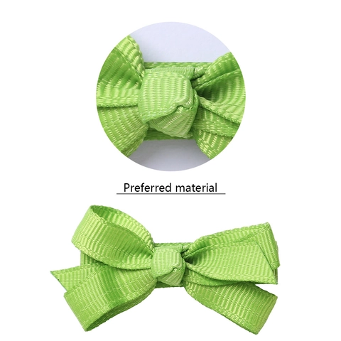 Handmade Grosgrain Ribbon Bow Hair Clips For Girls Sweet Korean Style Polyester Alloy Hairpins Daily Hair Accessories