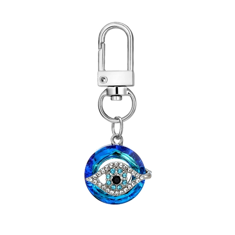Set di Portachiavi Malocchio in Lega Strass Gufo Farfalla Elefante Cuore Pendenti Nazar Amuleto Protezione Portachiavi Gioielli Regalo