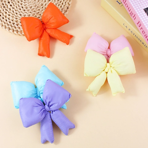3D Padded Fabric Bowknot DIY Clothing Accessories For Shoes Socks Hats Bags Cute Candy Color Bow Craft Decoration FJ501