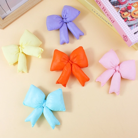 3D Padded Fabric Bowknot DIY Clothing Accessories For Shoes Socks Hats Bags Cute Candy Color Bow Craft Decoration FJ501