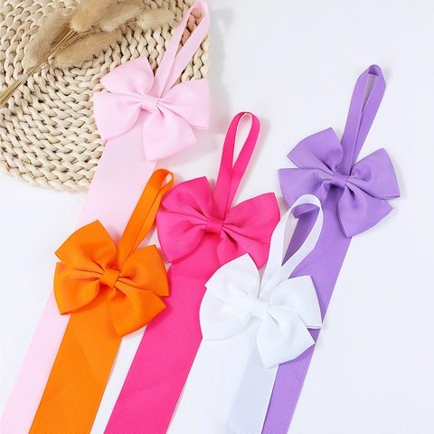 Organizer per Accessori per Capelli in Nastro Grosgrain con Fiocco Cinghia Appesa per Fermagli e Fasce Decorazione Parete Ragazze
