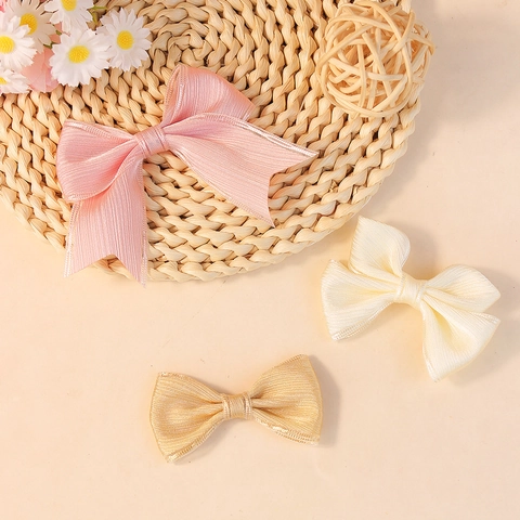 Handmade Polyester Ribbon Bow-knot For DIY Clothing Accessories Shoes Hats Bag Decoration Sweet Solid Color Ribbon Bow Craft Material
