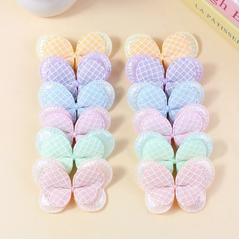 Butterfly Cloth Patches Double Layer Lace Sequin DIY Craft Accessories For Kids Bags Shoes Sweet Decorative Supplies