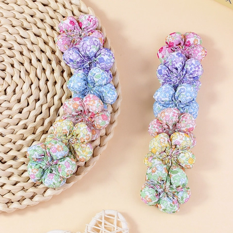 Accessori DIY Fiori in Tessuto Imbottiti a Mano Motivo Floreale per Fermagli Capelli Spilla Decorazione Artigianato