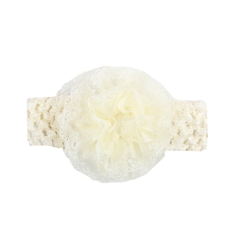Baby Lace Flower Headband Elastic Toddler Newborn Hair Accessory Sweet Princess Style Soft Polyester Infant Headwear