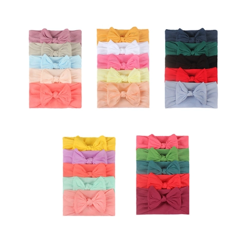 Fasce per Capelli con Fiocco in Nylon Elastico Morbido per Neonati Comodi Accessori per Capelli per Bambine per Fotografia Quotidiana