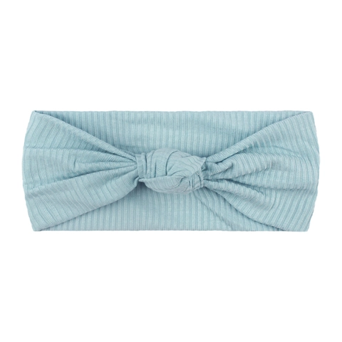 Cute Polyester Ribbed Knotted Baby Headband For Infant Toddler Girls Solid Color Twisted Soft Stretch Hair Accessories