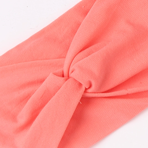 Soft Nylon Twisted Knot Headband For Baby Girls Stretchy Solid Color Infant Hair Band Daily Photo Prop Hair Accessories