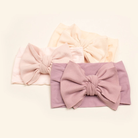 Baby Soft Nylon Bow Headband Elastic Infant Hairband Handmade Large Bow Head Wrap For Toddler Newborn Girls Hair Accessories