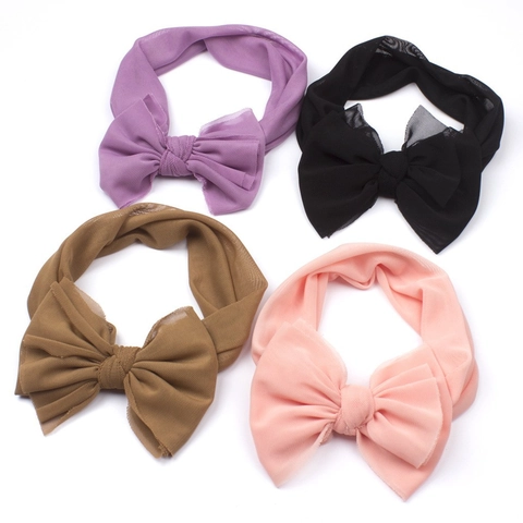 Weiches Baby Stirnband Netz Schleife Hochelastisch Polyester Tüll Haarband Für Säuglinge Kleinkinder Mädchen Fotografie Requisiten