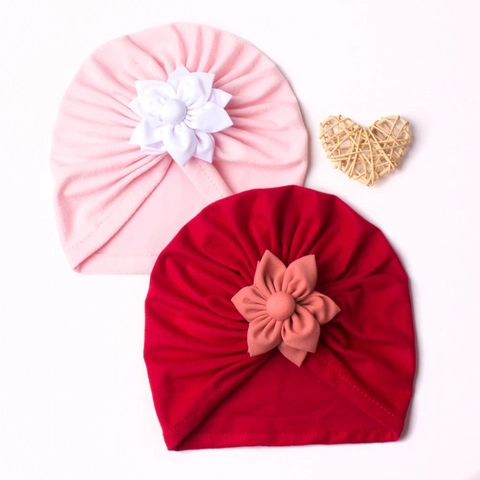 Baby Turban Mütze Mit Großer Blume Weiche Elastische Polyester Beanie Für Neugeborene Kleinkinder Warme Kopfbedeckung Fotografie Requisite