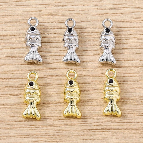Zinc Alloy Sea Horse And Goldfish Animal Charms Pendants For DIY Jewelry Making Earrings Necklace Crafting Supplies