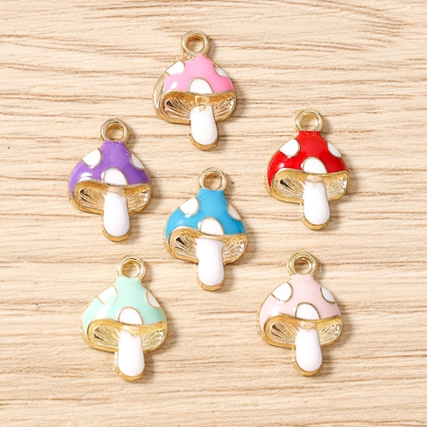 Dijes de Seta de Esmalte Aleación Colgantes de Lunares para DIY Fabricación de Joyas Collares Pulseras Pendientes Llaveros Joyería