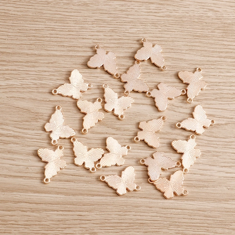 Ciondolo a Farfalla in Lega Gocciolamento d'Olio Smalto Doppio Connettore Charms per Creazione Gioielli DIY Collana Bracciale Forniture Artigianali