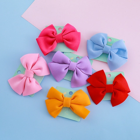 Fermaglio per Capelli con Fiocco Grande per Bambine Fatto a Mano in Tessuto Accessori per Capelli Colorati per Feste Quotidiane Dolce