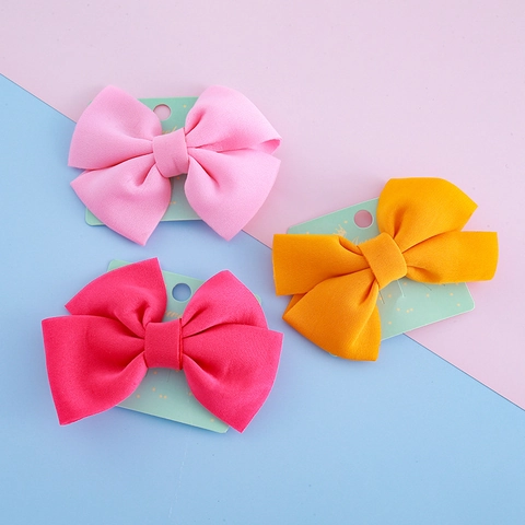 Fermaglio per Capelli con Fiocco Grande per Bambine Fatto a Mano in Tessuto Accessori per Capelli Colorati per Feste Quotidiane Dolce
