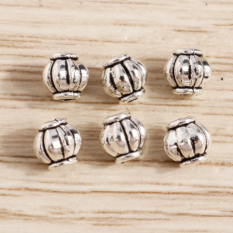Vintage Zinc Alloy Spacer Beads Pendants For DIY Jewelry Making Bracelet Necklace Keychain Ethnic Silver Tone Beads Accessory