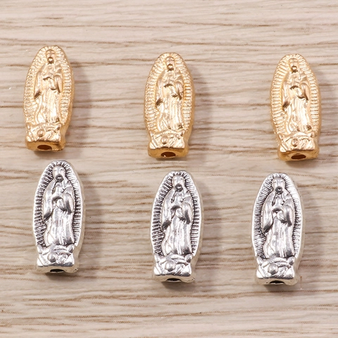 Zinklegierung Religiöse Jungfrau Von Guadalupe Anhänger DIY Schmuckherstellung Zubehör Jungfrau Maria Galvanisierte Porträt Anhänger