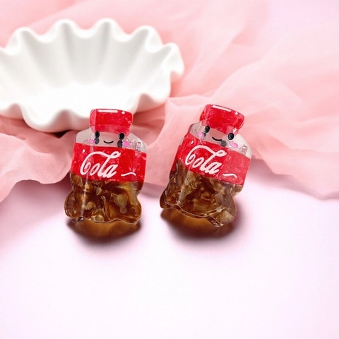 Molla per Capelli Creativa a Forma di Bottiglia di Cola in Acetato Fatta a Mano Unica Forma di Bevanda Clip per Donna Ragazza Accessori per Capelli
