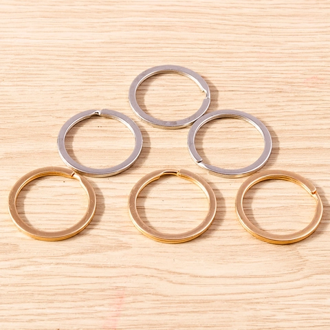DIY Keychain Rings Electroplated Zinc Alloy Split Rings Circle Connector Loops For Jewelry Making Accessories Key Ring Parts