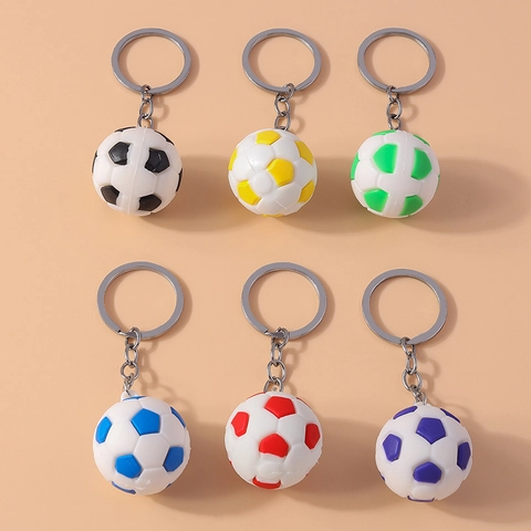 Sport Voetbal Sleutelhanger Zinklegering Voetbal Nationale Vlag Hangend Ornament Voor Rugzak Auto Sleutelring Mannen Vrouwen Fan Cadeau