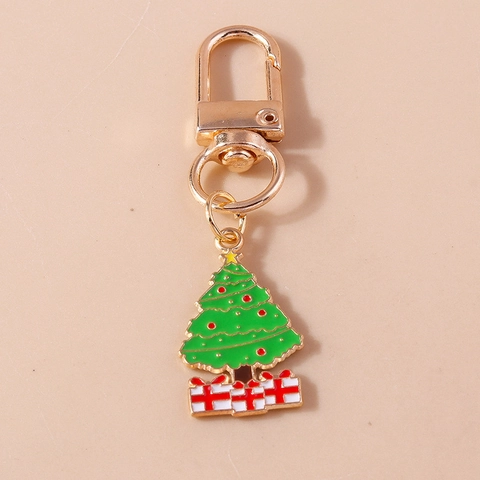 Weihnachtsbaum Schlüsselanhänger Legierung Emaille Anhänger Niedliches Feiertagsgeschenk Für Tasche Deko Verschiedene Stile Schmuck