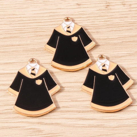 Wizard Robe Enamel Charms Alloy Drip Oil Graduation Gown Pendants For DIY Jewelry Making Keychain Necklace Accessories