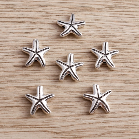 Colgantes de Estrella de Mar de Aleación de Zinc Vintage para Creación de Joyas DIY Accesorio de Dijes Estilo Marino